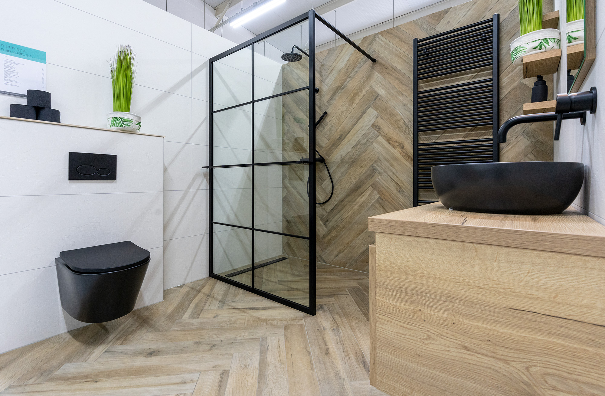 Badkamer renovatie afwerking