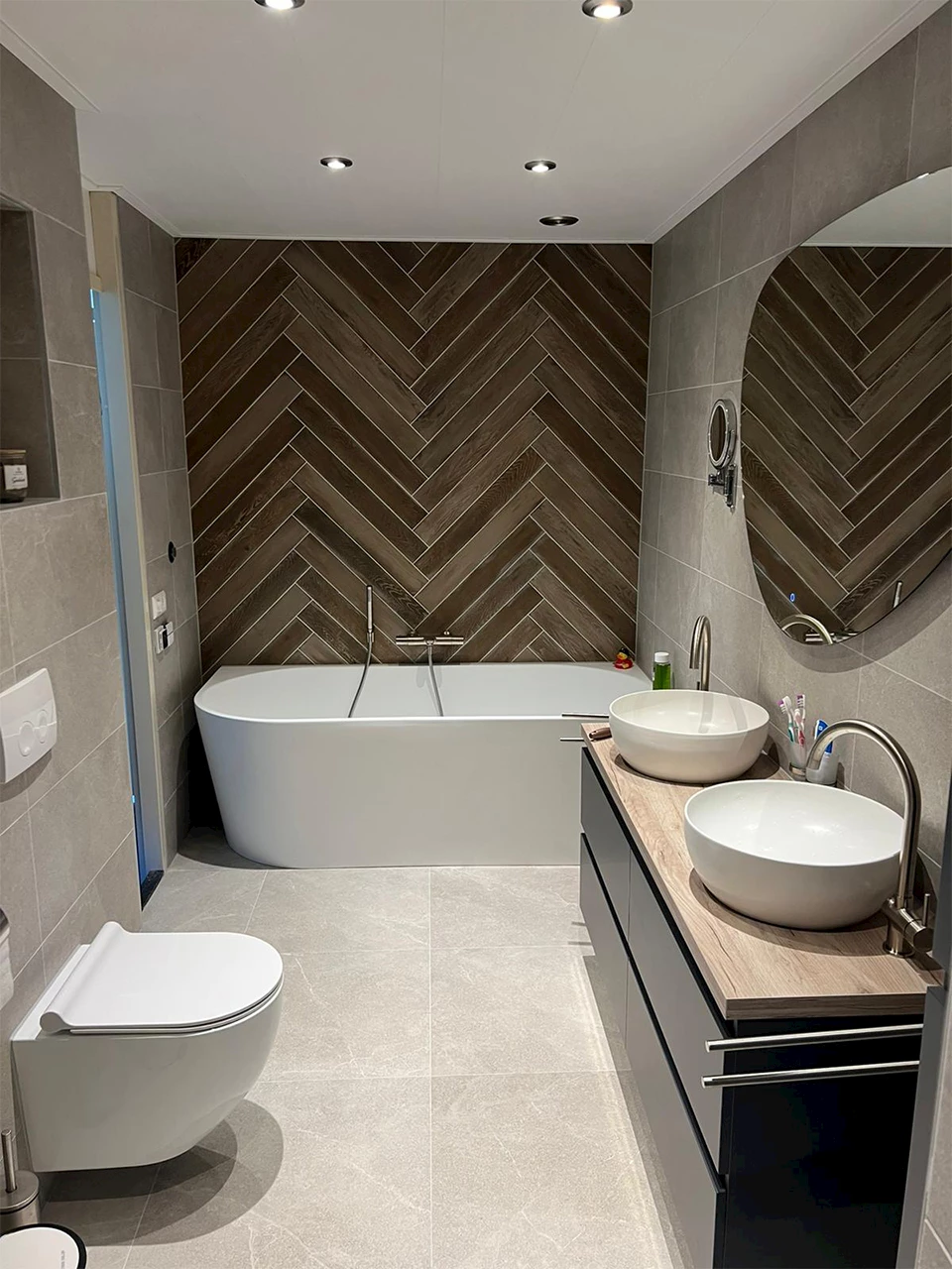 Nieuwe badkamer na renovatie